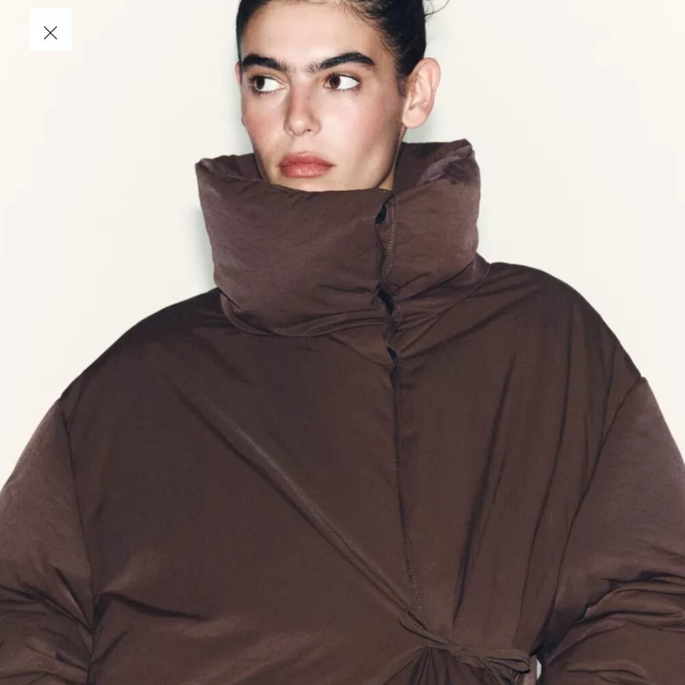 ZARA short puffer NWT